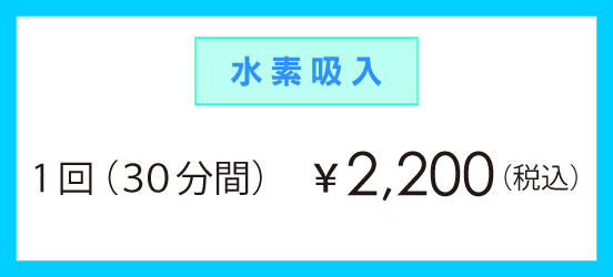1回（30分間）￥2,200（税込）